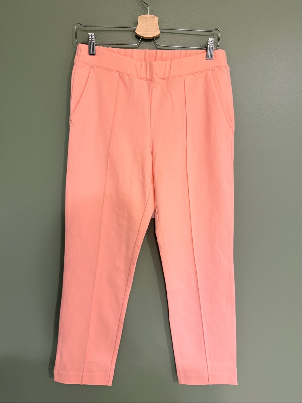 J Crew Pink Cropped Tapered Pants